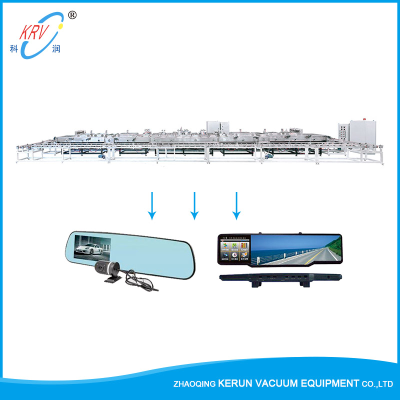 Automobile mirror rearview ສາຍການຜະລິດຮູບເງົາສີຟ້າ